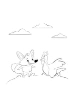 Load image into Gallery viewer, Fox and Goose Printable Coloring Book!

