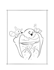Fox and Goose Printable Coloring Book!